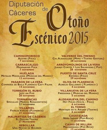 Otoño Escenico 2015 programación